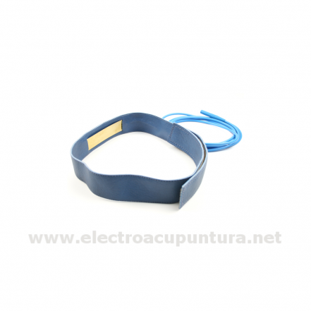 Electrodo cinto para la frente con cable